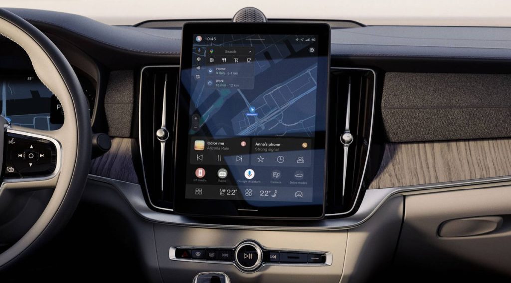 Giao diện Volvo Car UX mới trên Volvo S90 Plug-in Hybrid 2026